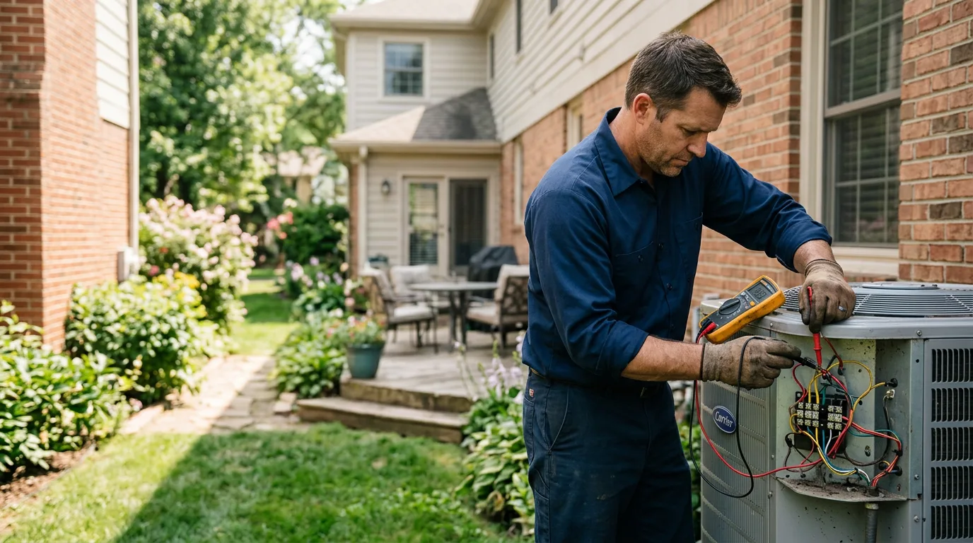 HVAC technician working near Notasulga, AL